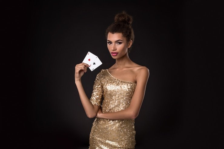 Antarmuka permainan Speed Blackjack di hkbpokerqq dengan dealer langsung